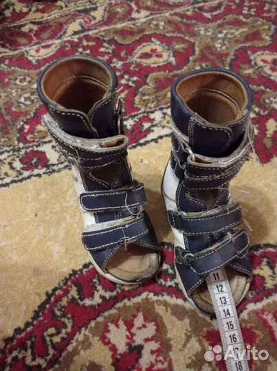 Ортопедические сандали высокий берц. Бесплатно