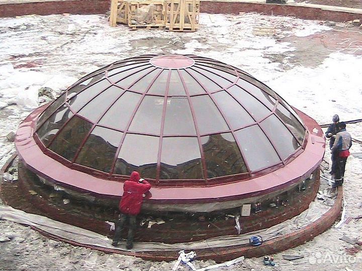 Зенитные фонари стеклянные