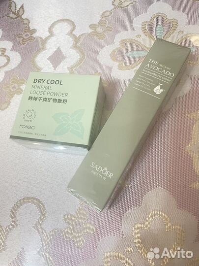 Пудра и крем для глаз