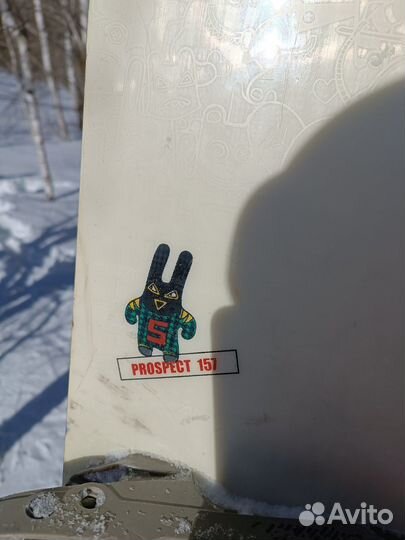 Сноуборд с креплениями 157