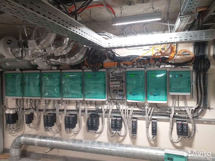 Монтаж автоматики вентиляции