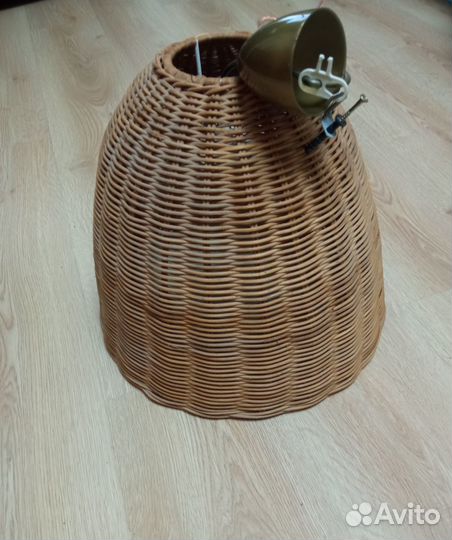 Светильник абажур навесной плетенный дизайнерский