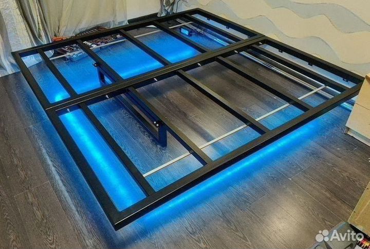 Железная кровать в стиле лофт