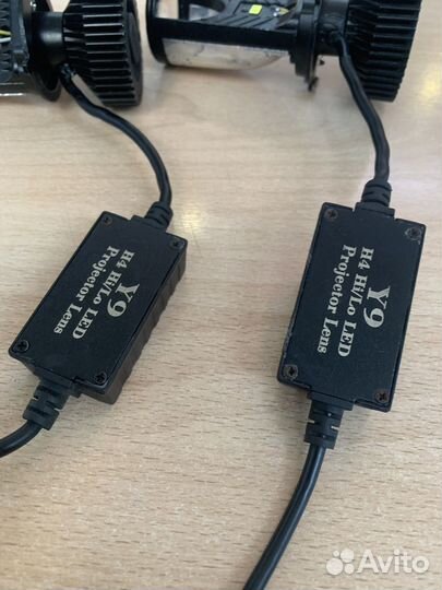 Светодиодные лампы h4 с мини линзами Y9 H4 HI/LED