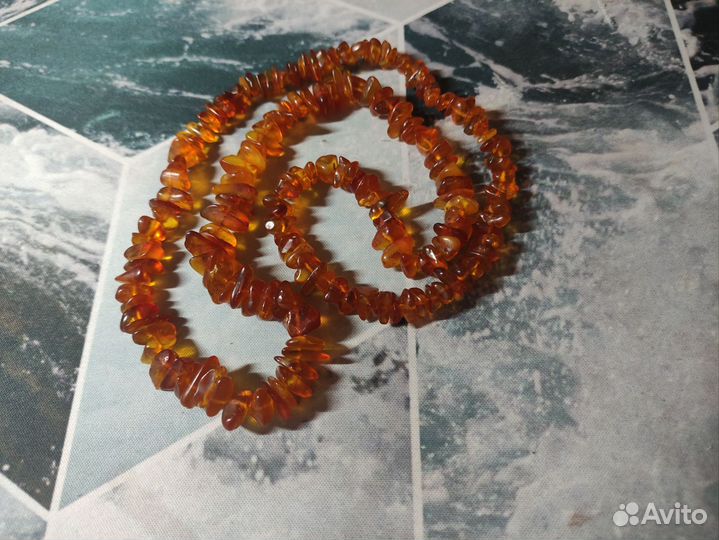 Янтарные бусы натуральные СССР