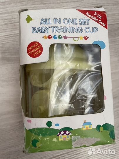 Кружка поильник 4 в одном, новый