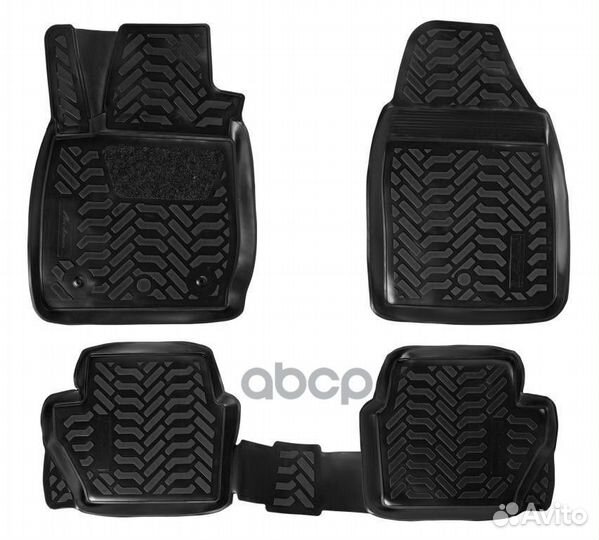 Ковры в салон (3D с подпят.) для Ford Fiesta (M