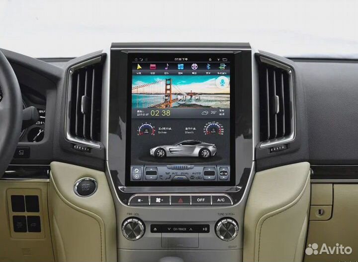 Магнитола Tesla Toyota Land Cruiser 200 10.2015+