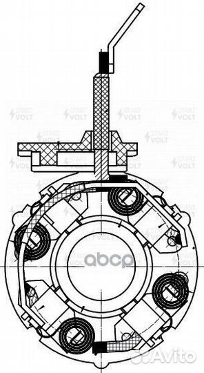Узел щеточный стартера для а/м Chevrolet Cruze