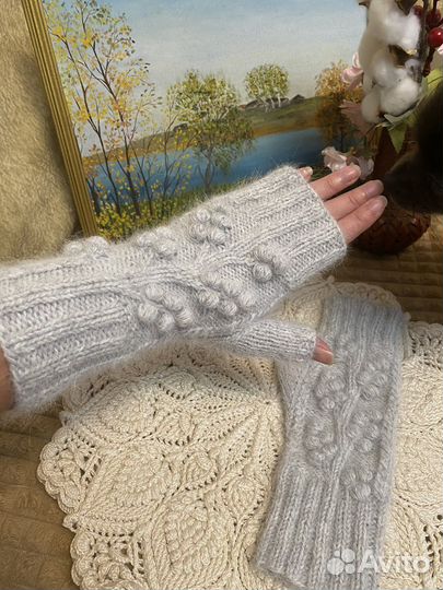 Митенки пух норки