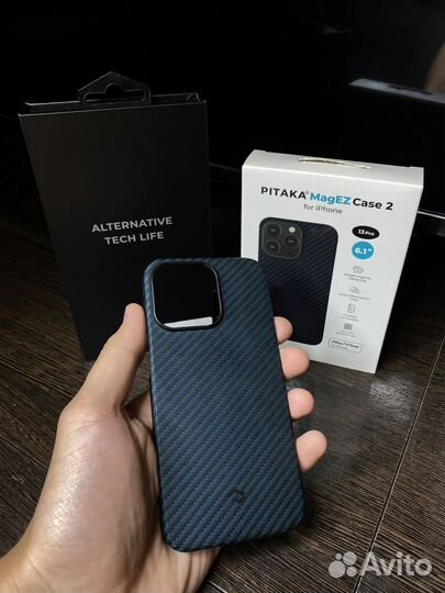 Карбоновый чехол Pitaka iPhone 13 Pro MagEZ Case2