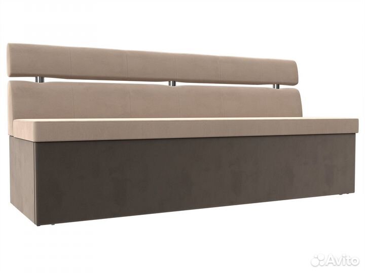 Кухонный прямой диван Классик, Велюр, Модель 10656