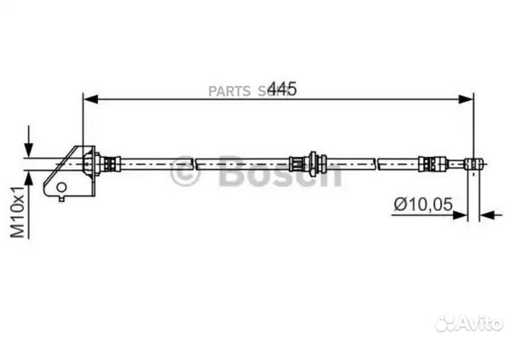 Bosch 1987481497 1 987 481 497 шланг тормозной пер