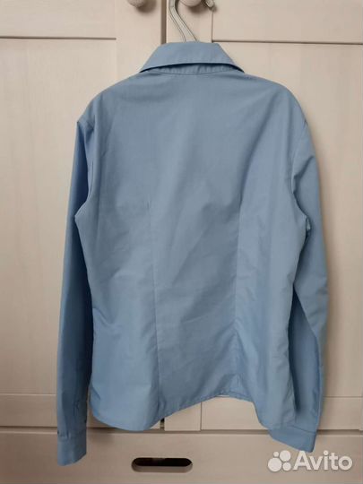 Рубашка школьная голубая