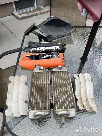 Радиаторы с ребрами для мотоцикла KTM 250 SX 05г