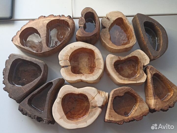 Заготовки для свечей, подсвечники из дерева