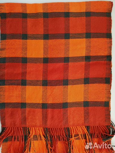 Домотканый шарф ручной работы