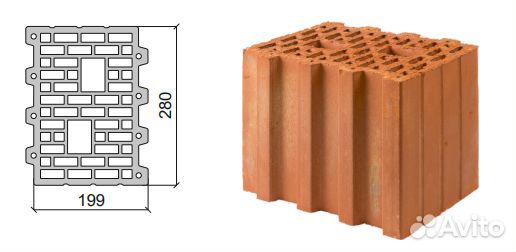 Поромакс 280 строительный блок