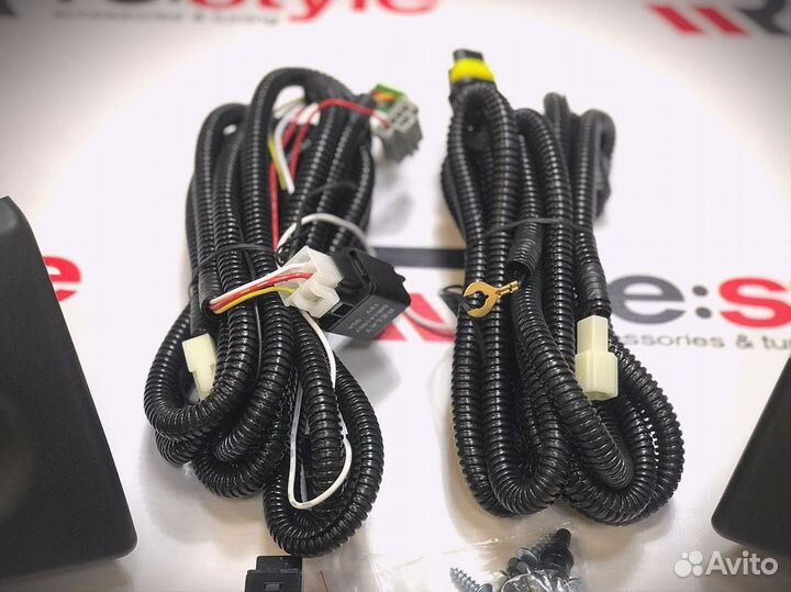 Уст комплект туманок Honda Fit 07-09г