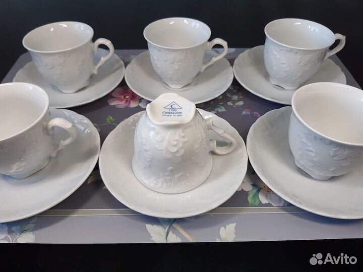 Кофейные пары (100 мл, 12,5 см) Rococo Cmielow