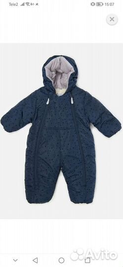Зимний комбинезон для мальчика 80см