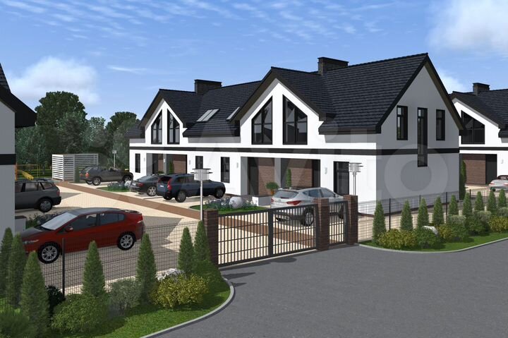 Таунхаус 100 м² на участке 2,3 сот.