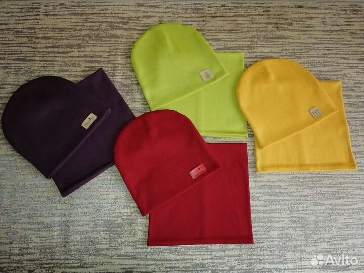 Детская шапка со снудом