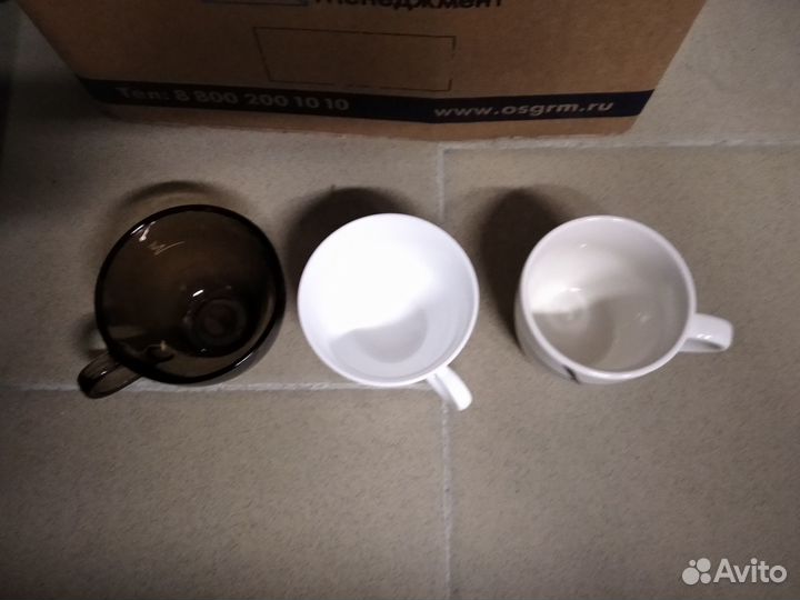 Кружки, стаканы граненые, бокалы 250мл