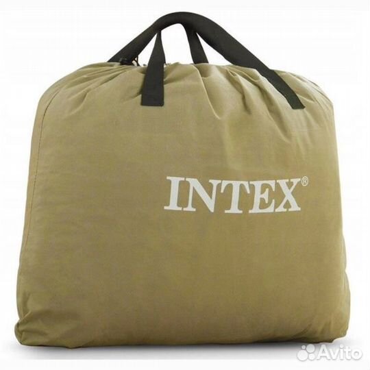 Надувная кровать Intex 152х203х51 с насосом 64164