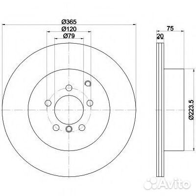 Textar 92224803 Тормозной диск