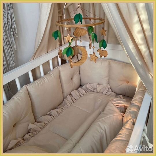 Бортики в детскую кроватку новые