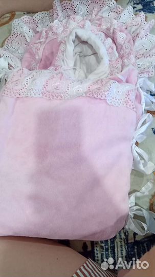 Конверт на выписку зимний для девочки