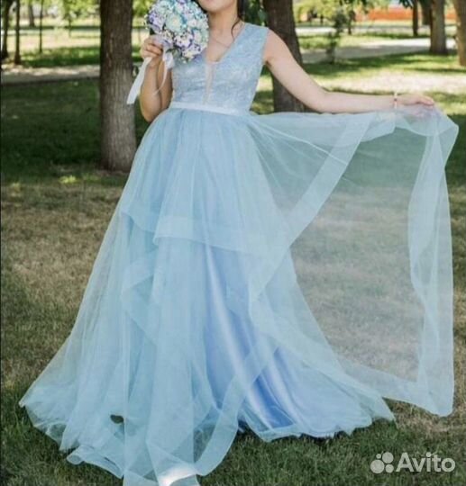 Платье свадебное вечернее выпускное 42 44