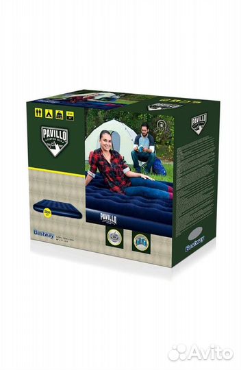 Матрас надувной трёхместный 203х183х22см