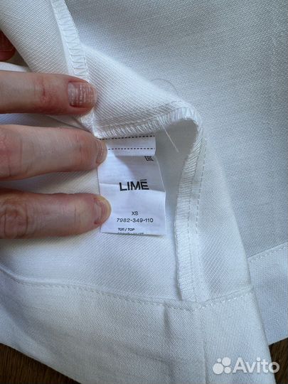 Топ из льна Lime