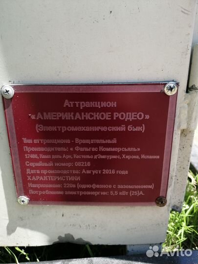 Аттракцион Бык Родео
