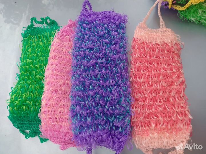 Мочалка ручная вязка крючком