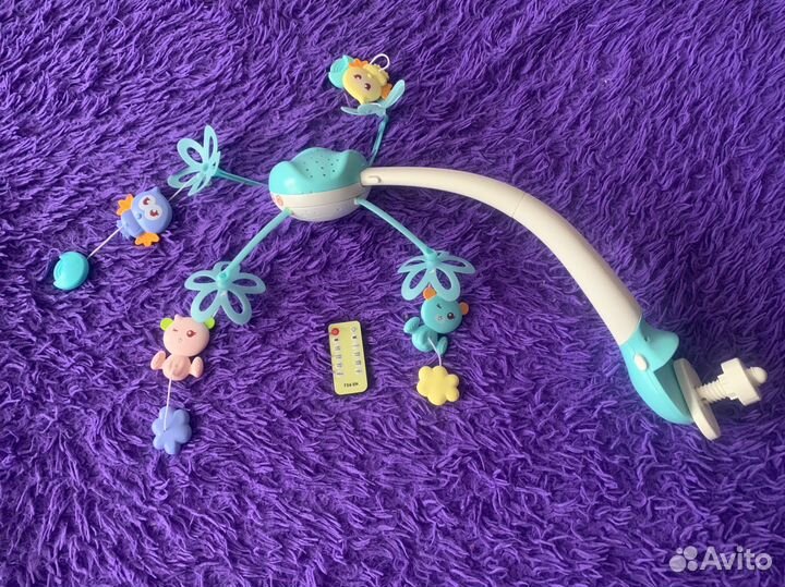 Мобиль на кроватку на пульте управления