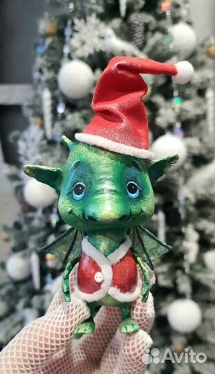 Елочная игрушка дракон