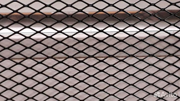 Сетка декоративная черная,1000х250мм, ячейка ромб