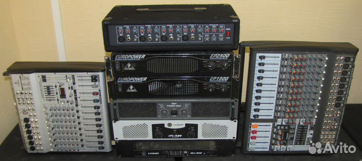 Усилители звука Активные микшеры 100-3000W 8шт Pro