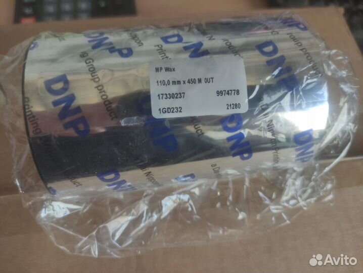 Красящая лента DNP, trmp 110.0 MM x 450M OUT Wax