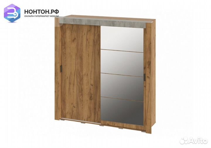 Шкаф-купе Франк крафт / метрополитан грей