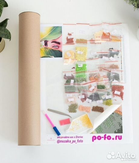 Мозаика по фото / макет бесплатно / наборы рукодел