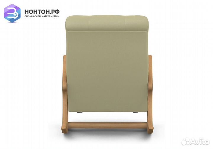 Кресло-качалка широкое бежевое