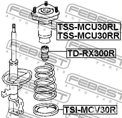Опора заднего амортизатора правая