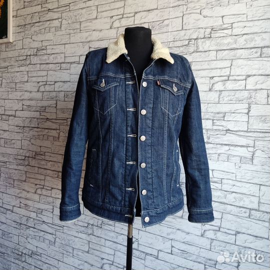 Куртка джинсовка утепленная Levis Strauss 40 42 44