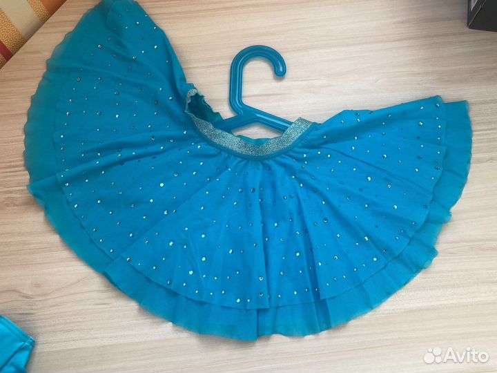 Купальник для гимнастики с юбочкой 116-122