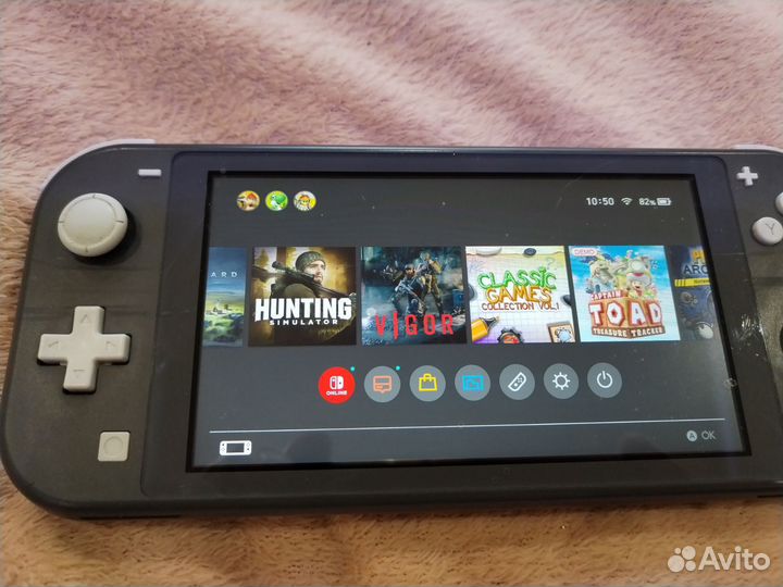 Nintendo switch lite с играми