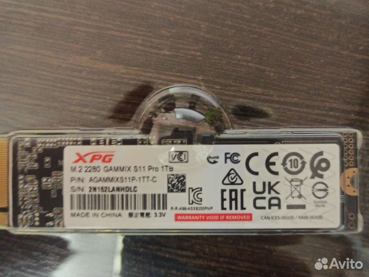 SSD накопитель adata gammix S11 Pro M.2 1024GB